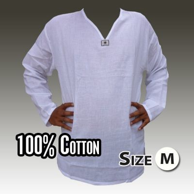 Thai cotton shirt white size M