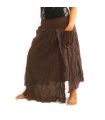 Rock im Knitterlook - zweilagig mit Seitentaschen