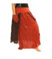 Rock im Knitterlook - zweilagig mit Seitentaschen