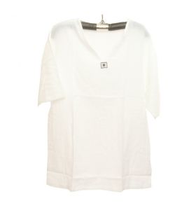 Razia Fashion - Leichtes Thai Baumwollhemd weiß Größe M