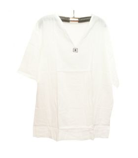 Razia Fashion - Lightweight Thai cotton shirt white Size L