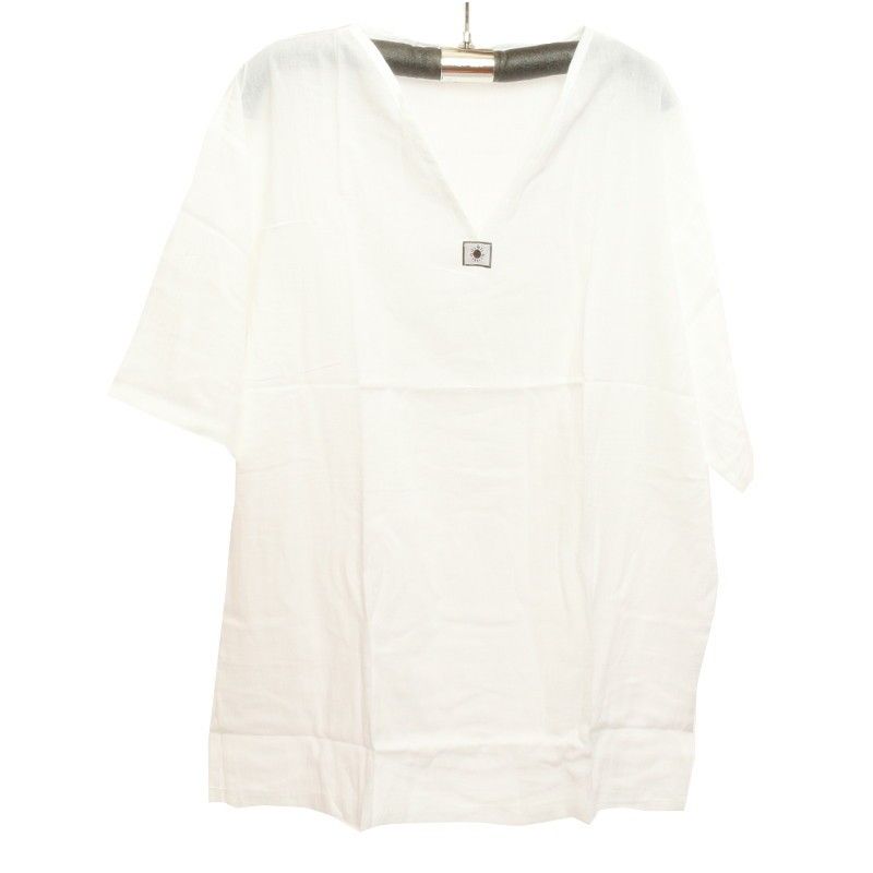 Razia Moda - Fácil camisa de algodón tailandés blanco tamaño L