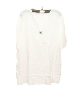 Razia Fashion - Chemise thaïlandaise légère en coton blanc taille XXL