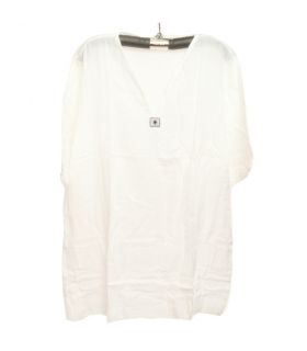 Razia Fashion - Light Thai cotton shirt white size XXL