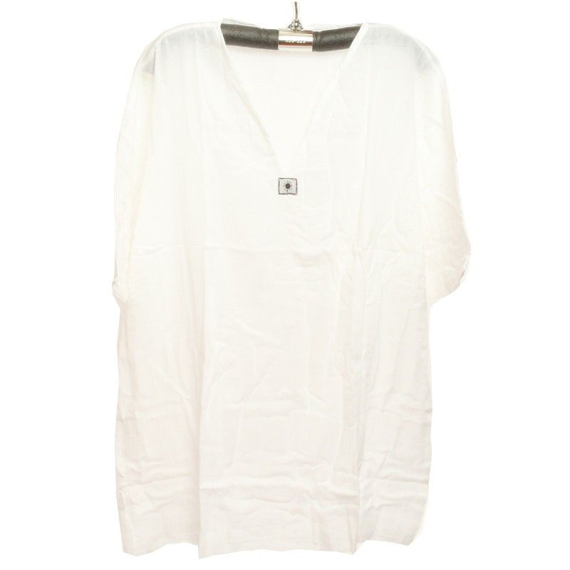 Razia Fashion - Light Thai cotton shirt white size XXL