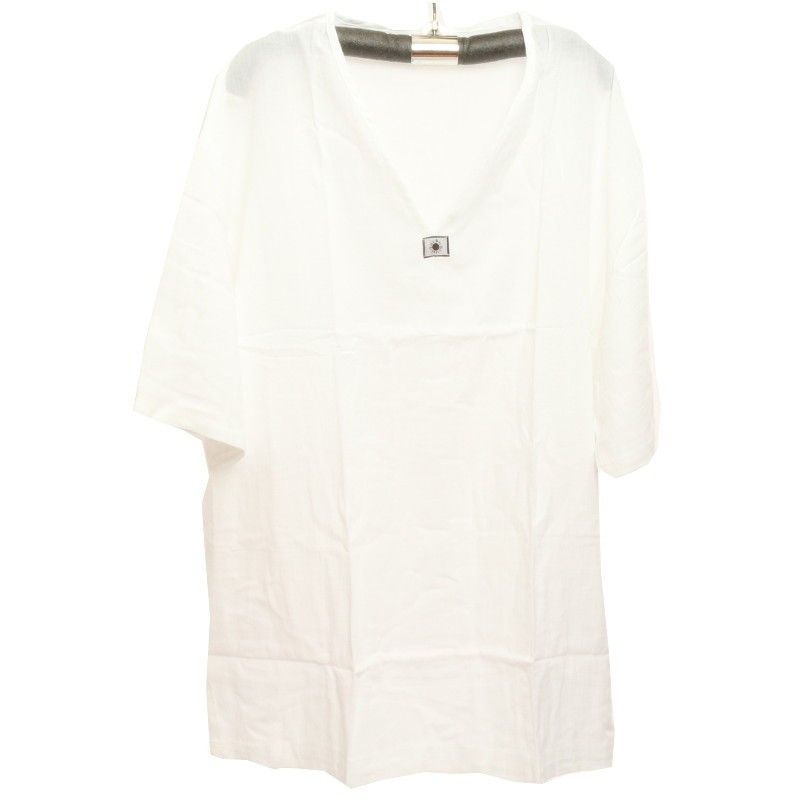 Razia Fashion - Light Thai cotton shirt white size XXXL