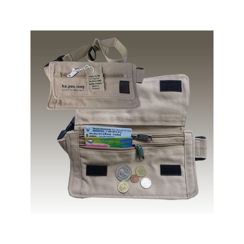 Ka Pao Tung - Geldgürtel/Moneybelt - Beige/Khaki
