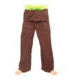 Fischerhose - braun- Extra Lang- Baumwoll Thai Fischerhose