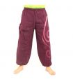 Chiller pants squiggle pattern purple