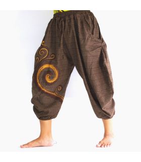 Harem Caprihose mit Spiralmuster
