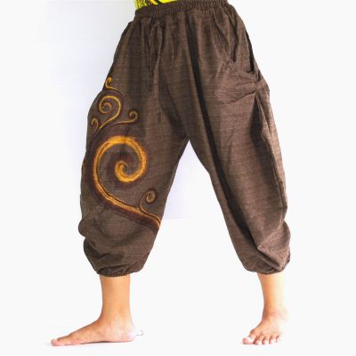 Harem Caprihose mit Spiralmuster