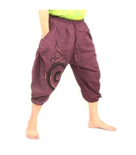 Haremshose Caprihose magenta