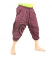 Haremshose Caprihose magenta