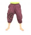 Haremshose Caprihose magenta
