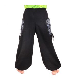 Thai hippie pants for tying Ethno application of heavy cotton