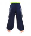 Thai Hippie Hose zum Zubinden Ethno Applikation aus schwerer Baumwolle
