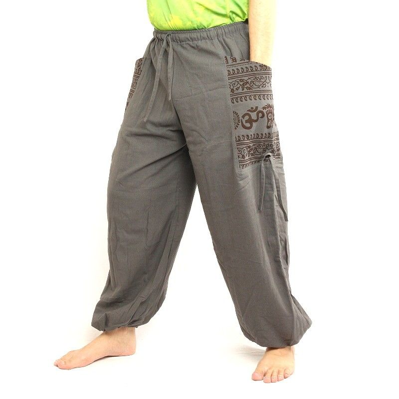 Thai hippie pants for tying Ethno application made of heavy cotton