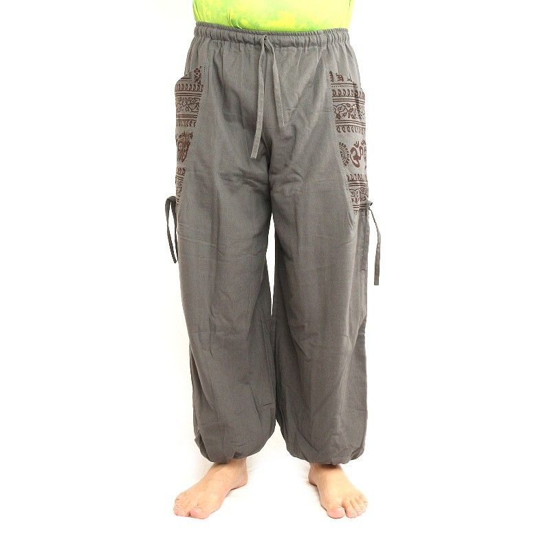 Thai hippie pants for tying Ethno application made of heavy cotton
