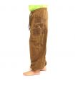 Thai Hippie Hose zum Zubinden Ethno Applikation aus schwerer Baumwolle