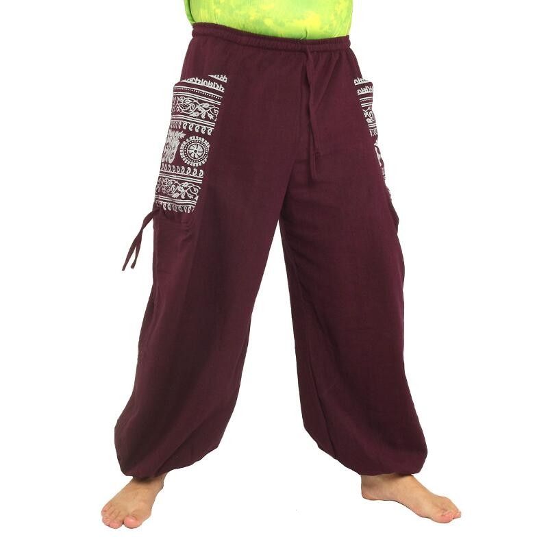 Thai hippie pants for tying Ethno application made of heavy cotton