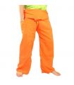 Pantalones de pescador tailandeses Cottonmix extra largos - naranja