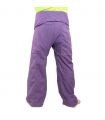 Pantalon de pêcheur thaïlandais Cottonmix extra long - violet