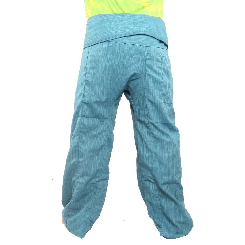 Thai Fisherman Pants Cottonmix extra lang - blau