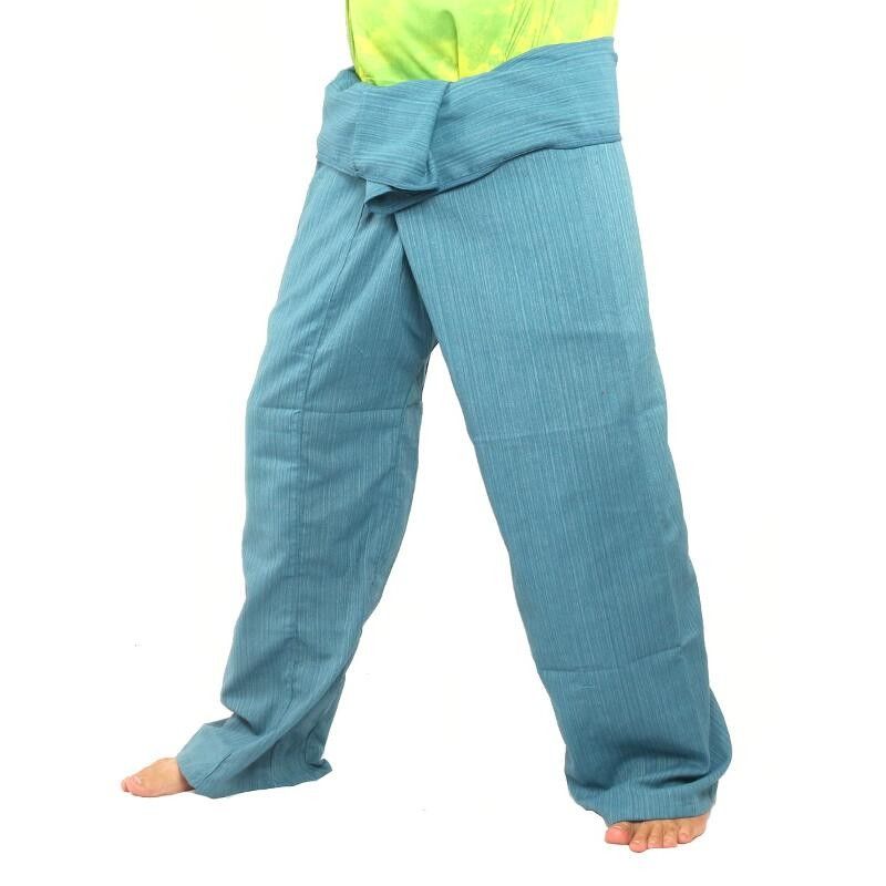 Thai Fisherman Pants Cottonmix extra lang - blau