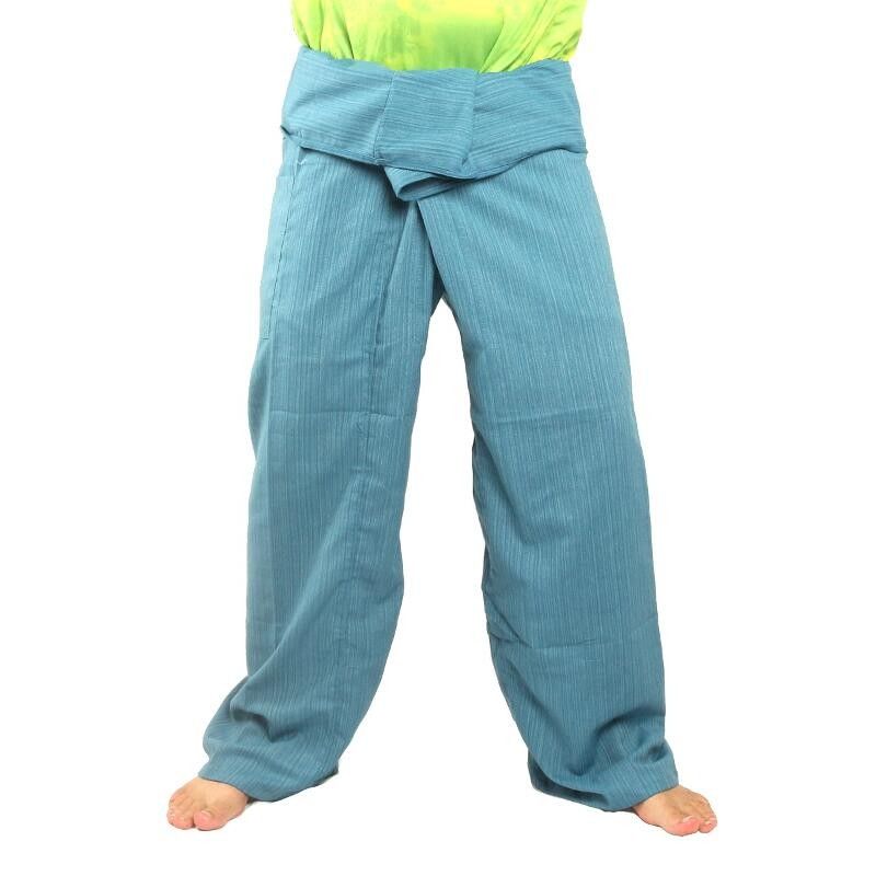 Thai Fisherman Pants Cottonmix extra lang - blau