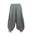 pantalon de harem en coton gris
