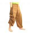 Thai Hippie Hose zum Zubinden Ethno Applikation aus schwerer Baumwolle