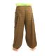 Pantalons hippie thaïlandais pour la ligature Application ethno du coton lourd