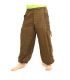 Pantalons hippie thaïlandais pour la ligature Application ethno du coton lourd