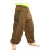 Pantalons hippie thaïlandais pour la ligature Application ethno du coton lourd