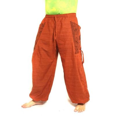 Thai hippie pants for tying Ethno application of heavy cotton