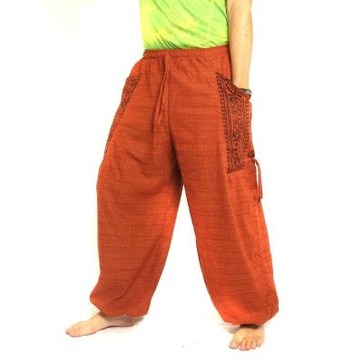 Thai hippie pants for tying Ethno application of heavy cotton