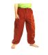 Chiller pants squiggle pattern dark orange