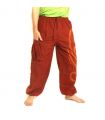 Chillerhose Schnörkelmuster dunkles orange