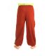 Chiller pants squiggle pattern dark orange