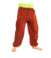Chillerhose Schnörkelmuster dunkles orange