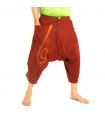 Harem Caprihose mit Spiralmuster
