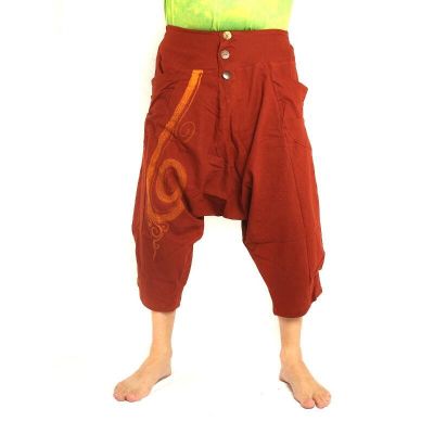 Harem Caprihose mit Spiralmuster