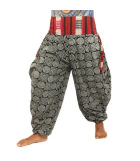 Plush pants printed