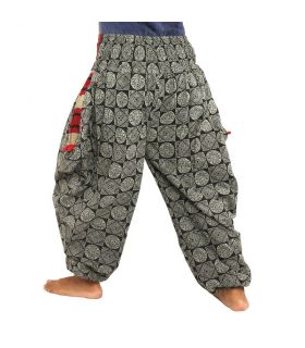 Plush pants printed