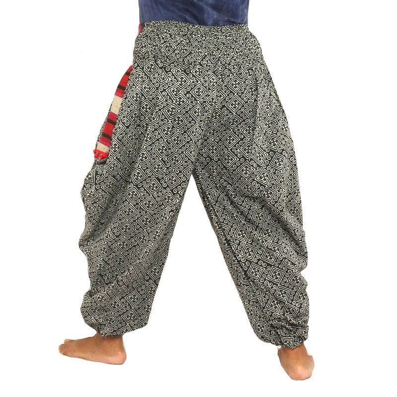 Plush pants printed