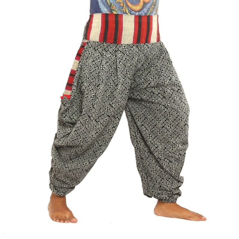 Plush pants printed