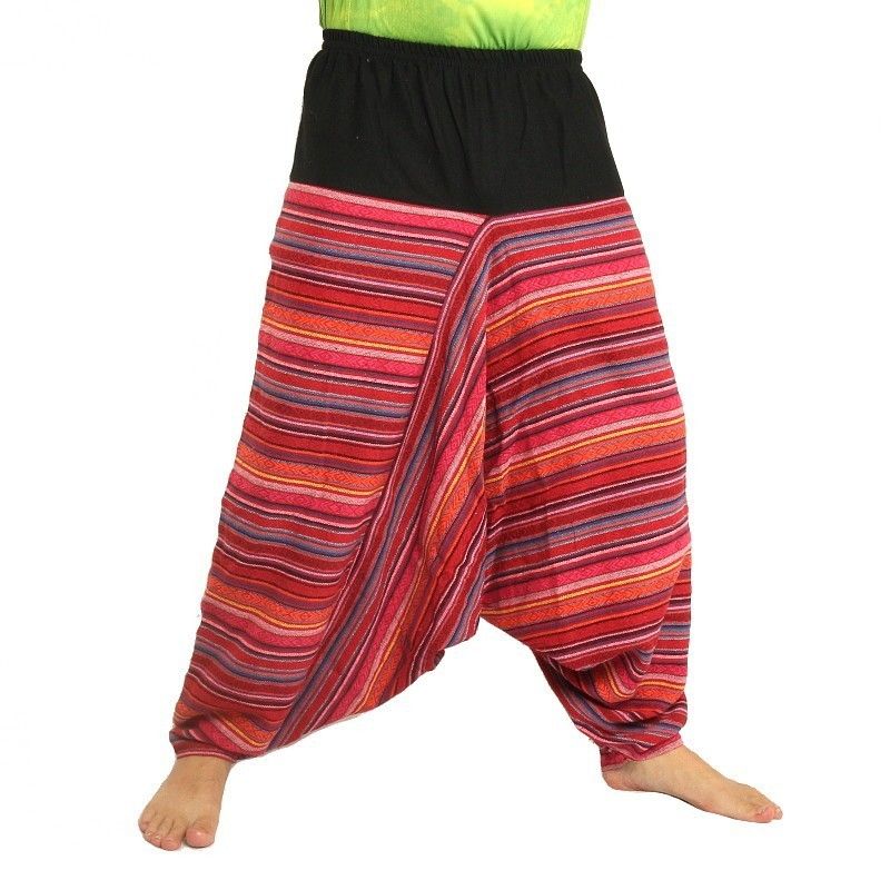 Pantalones harén tejidos