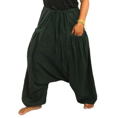 Aladinhose mit 2 tiefen Seitentaschen, grün