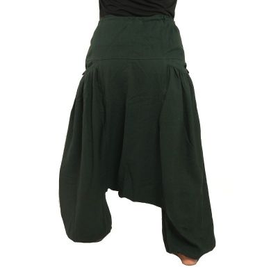 Aladinhose mit 2 tiefen Seitentaschen, grün