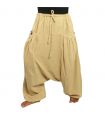 Aladinhose mit 2 tiefen Seitentaschen, beige